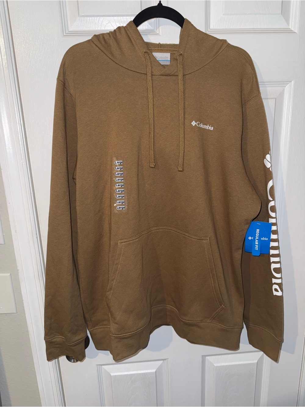 Columbia Men's Pullover Fleece Jacket Size Large Brown Long Sleeve NWT